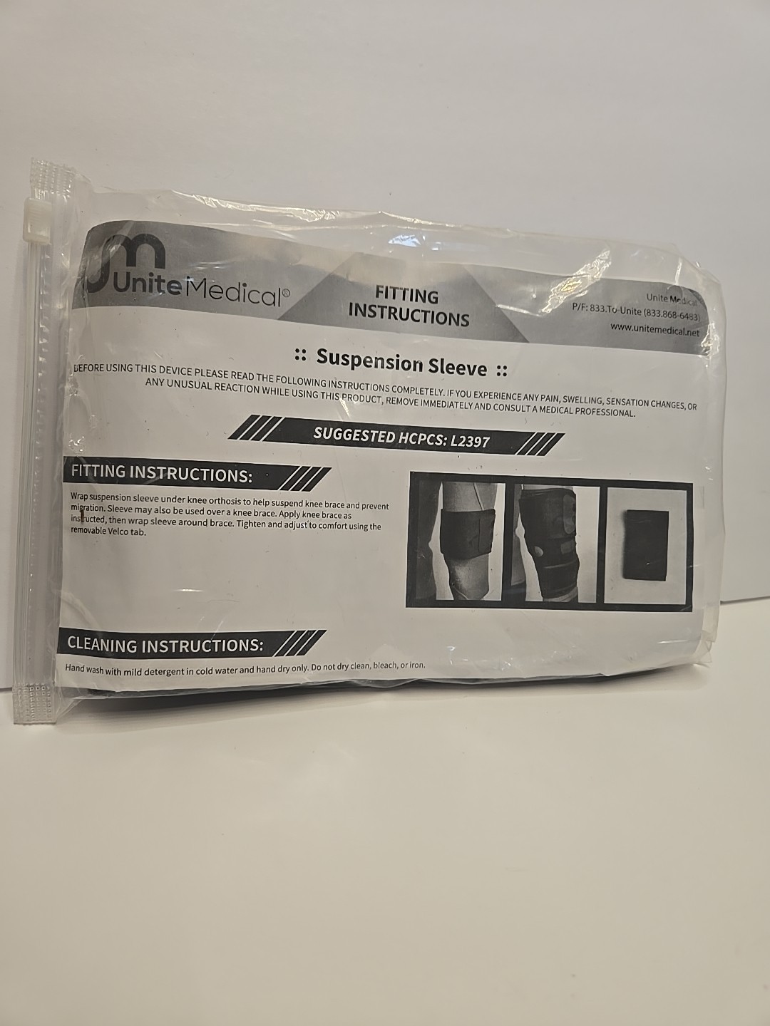 UNITE Medical Suspension Sleeve Universal L2397 Black