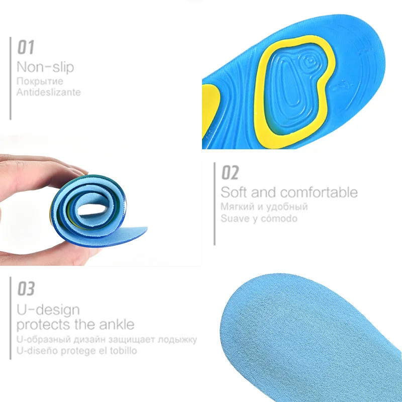 Gel Insole Silicone Orthopedic Foot Care For feet Shoes Sole Sport Insoles Shock