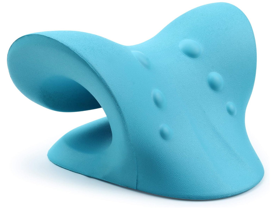 Almohada relajante para cuello y hombros con dispositivo de tracción quiroprácti