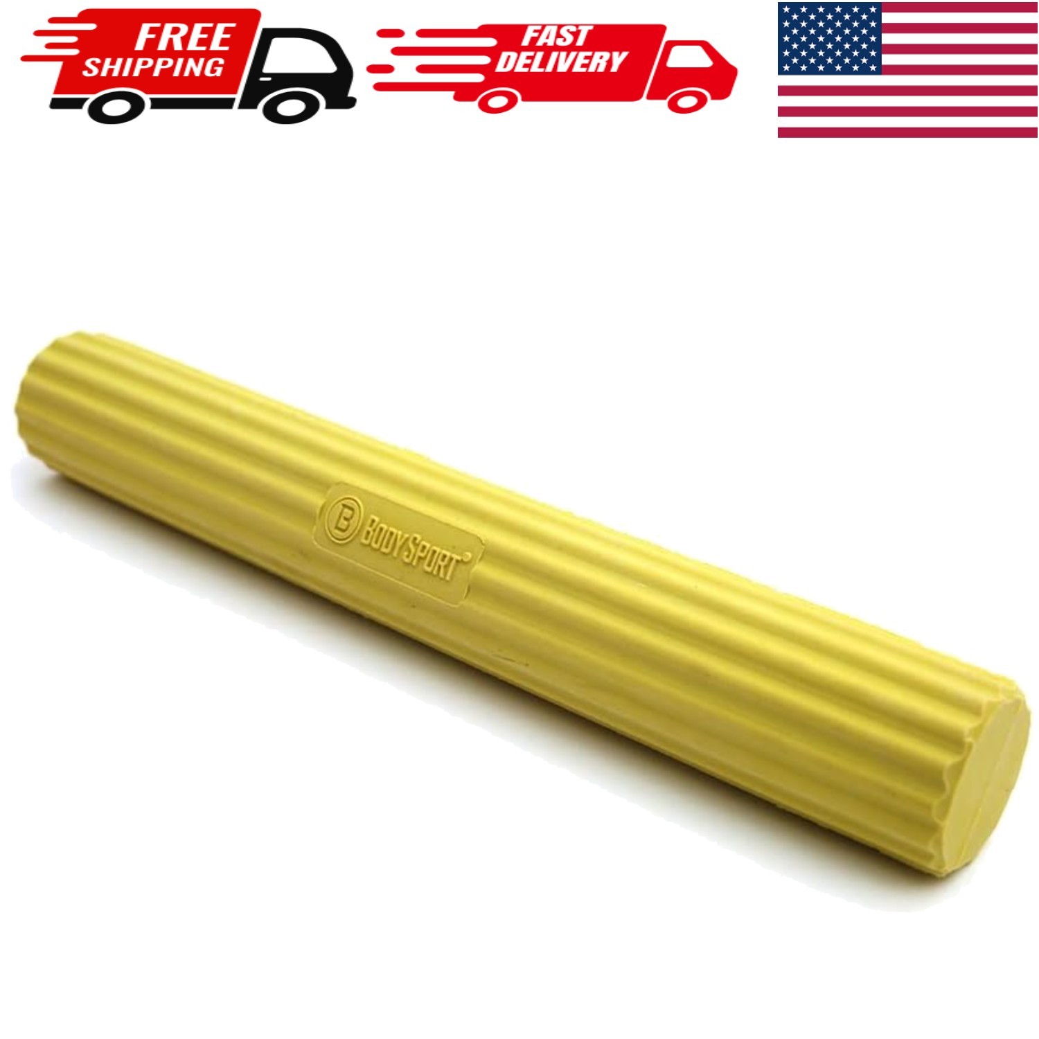 BodySport Twist & Flex Bar: Durable Rubber Resistance Trainer for Arm Injuries