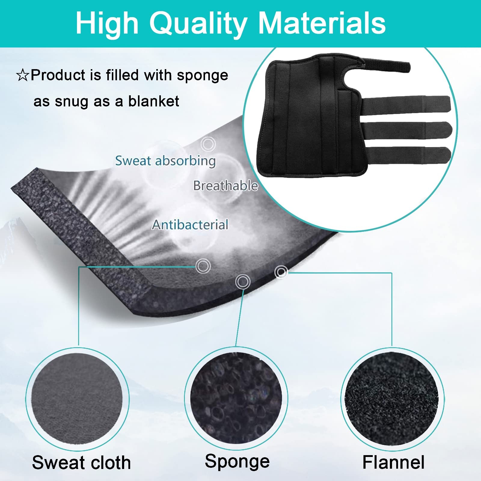 Unisex Forearm and Wrist Support Splint Brace Double Fixation Wrist Brace for…