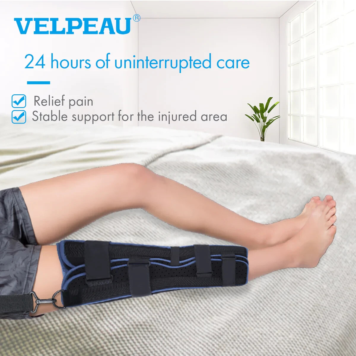 Tri-Panel Knee Immobilizer Brace LARGE | Velpeau