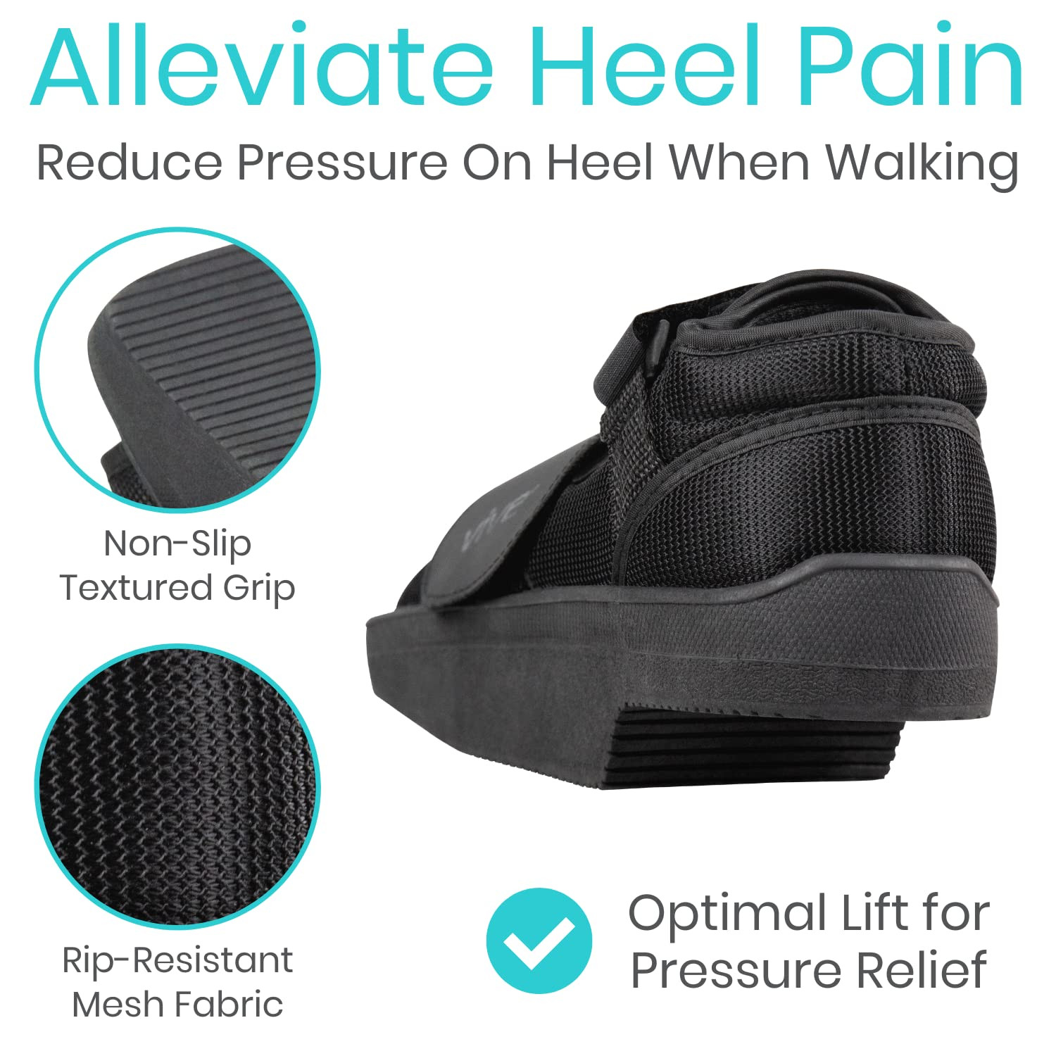 Wedge Post-Op Shoe – Offloading Boot for Heel or Ankle Pain – Medical Foot Recov