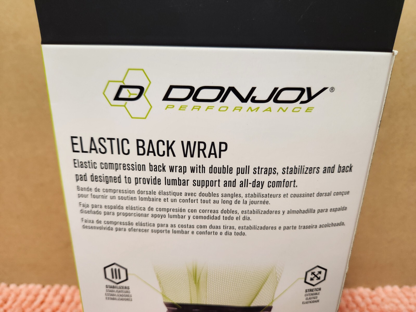 DonJoy Performance Elastic Back Wrap Sz S/M DonJoy Compression Back Wrap NEW