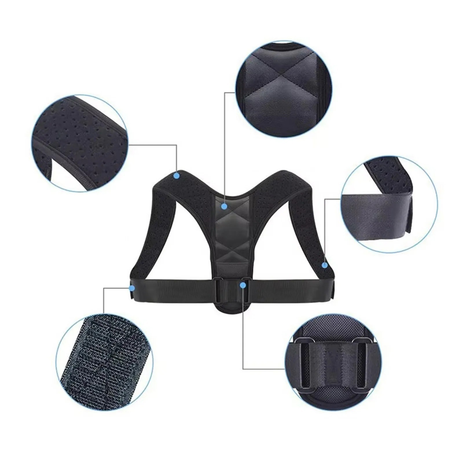 Posture Corrector Adjustable Back Brace Shoulder Support Clavicle Belt Men Women
