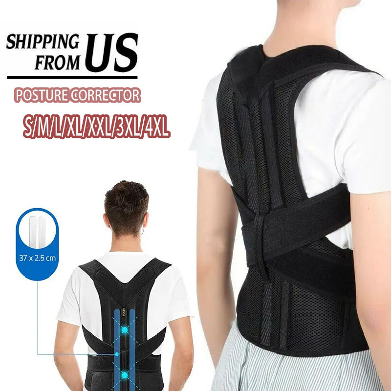 True Fit Posture Corrector Support Belt Adjustable Women Men Medical Clavicle US