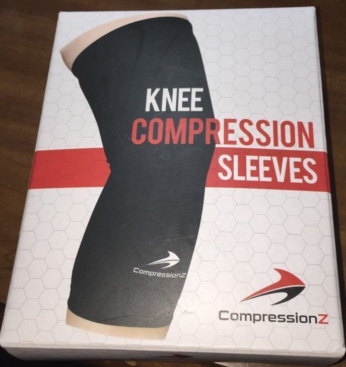 NEW 1 Black Knee Leg Compression z Sleeves Running Training Exercise Athletic