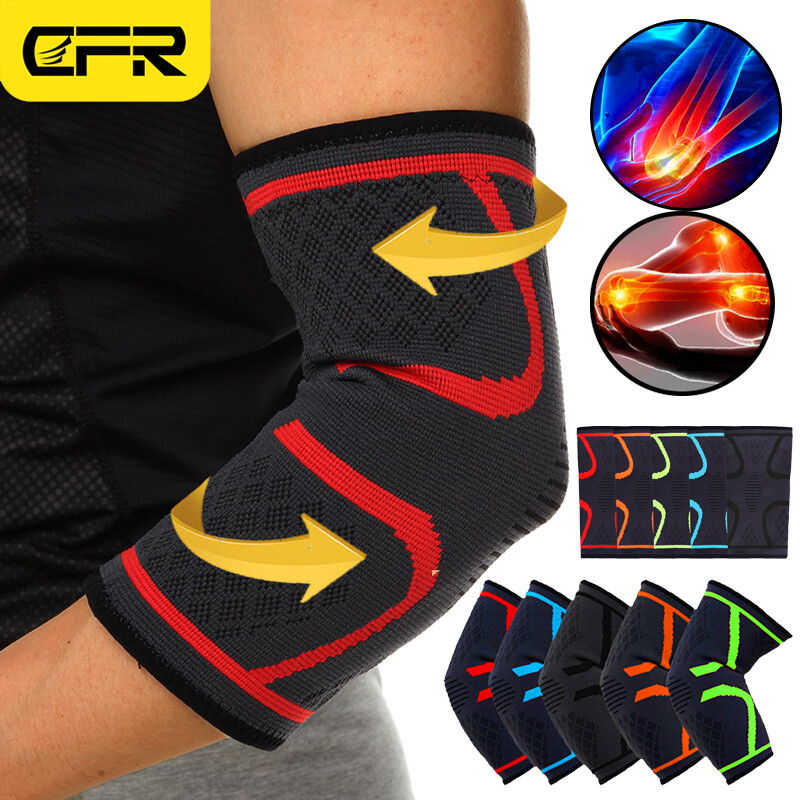Compression Elbow Support Brace Sleeve Arthritis Tendonitis Pain Golfer Tennis