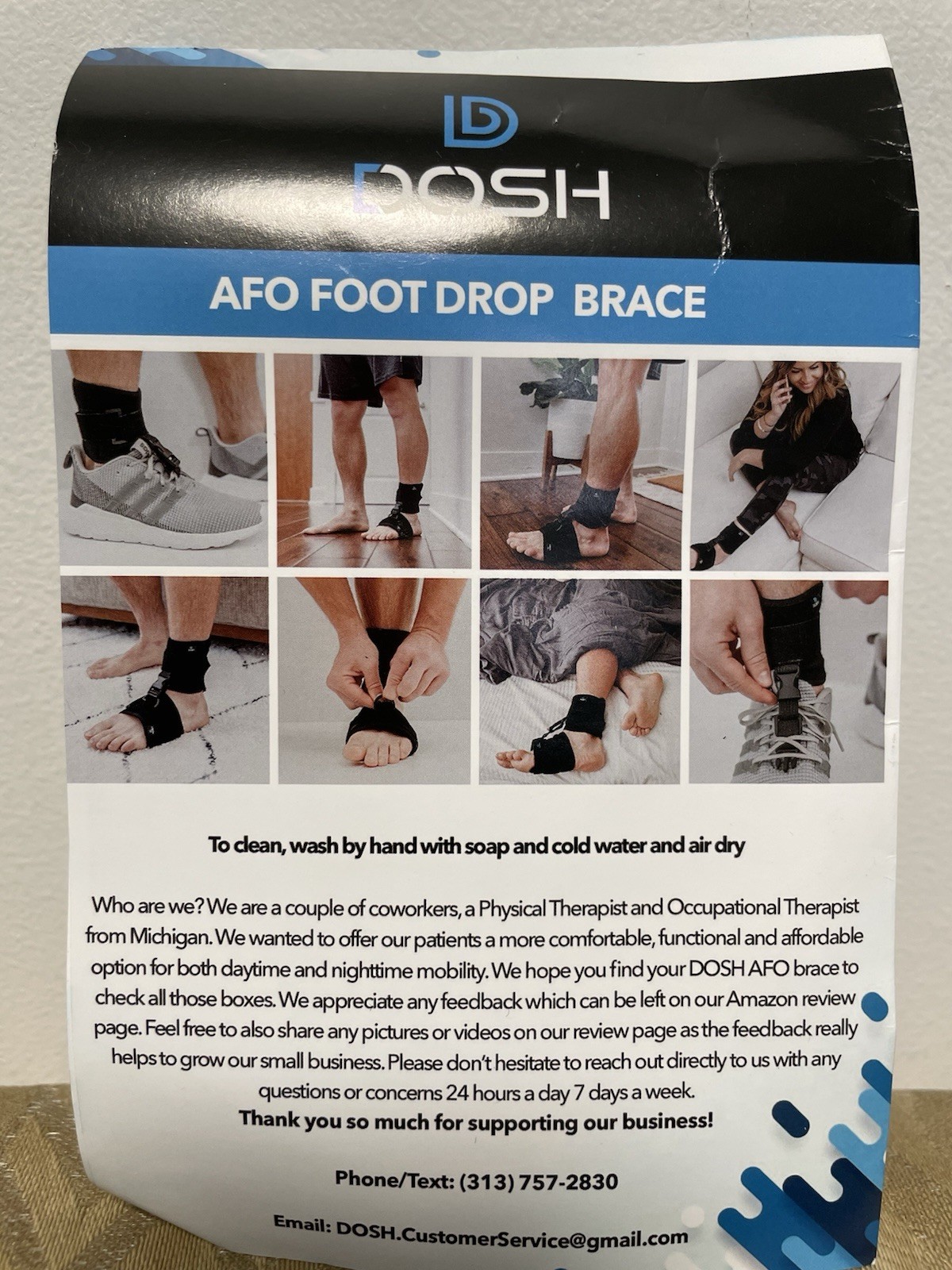 DOSH Soft AFO Foot Drop Brace
