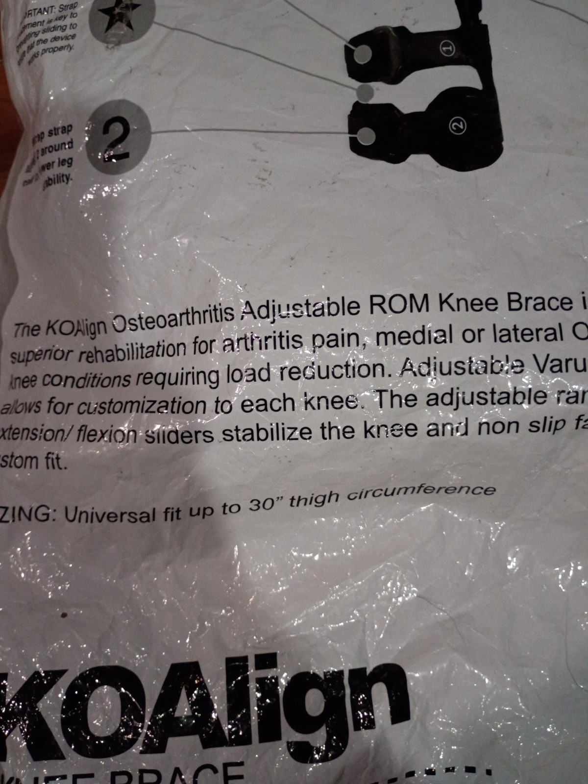 KOAlign Osteoarthritis Unloader Soft Knee Brace Wrap L1843, L1851 for Knee Pain