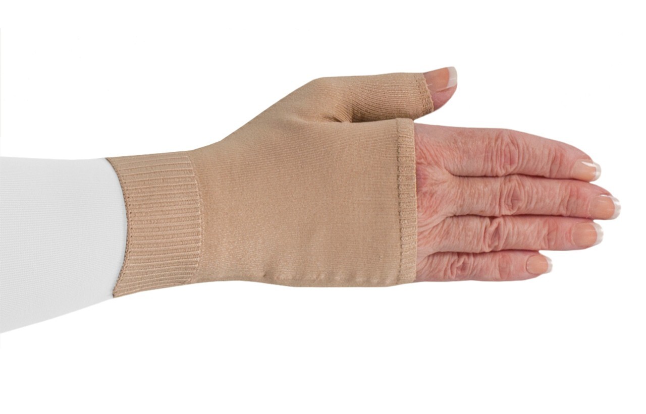 Lymphedivas – “Bel Chic” Arthritis Compression Glove ~ Class 1 Medium – Beige