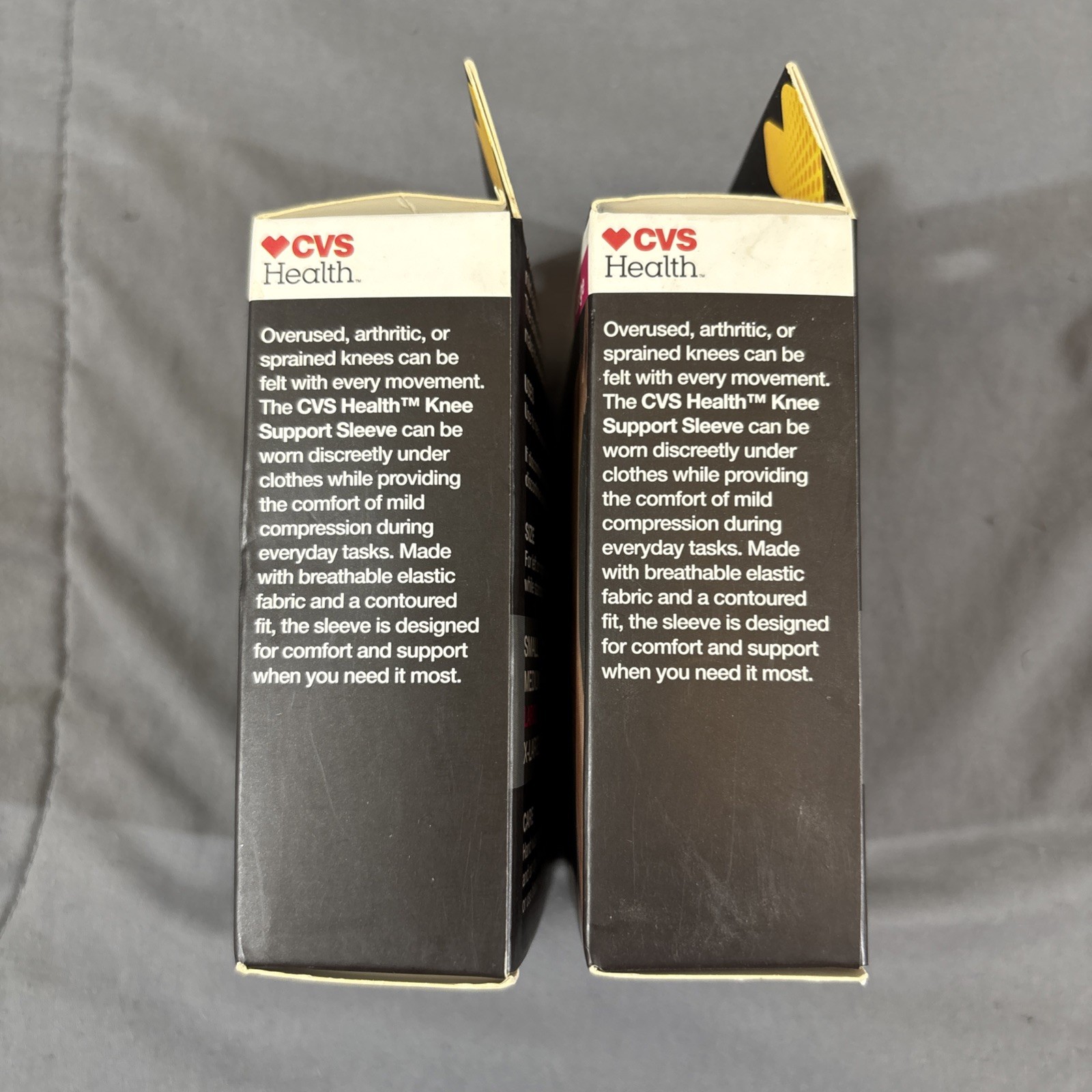 2 PACK ~ CVS Health Knee Support Sleeves Mild Compression Size Large NEW!!!