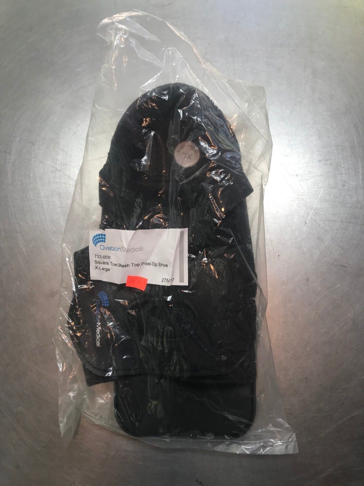 733-008 Ovation Medical Square Toe Mesh Top Post-Op Shoe Size XL