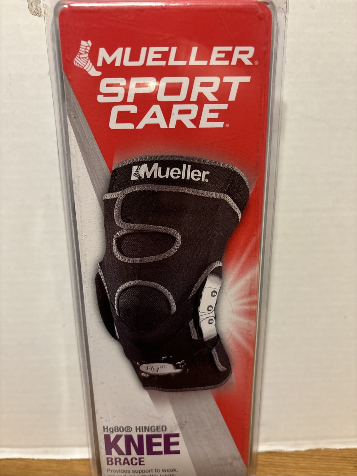 New Open Package Mueller Hg80® Hinged Knee Brace Large Maximum Support Lt Or Rt
