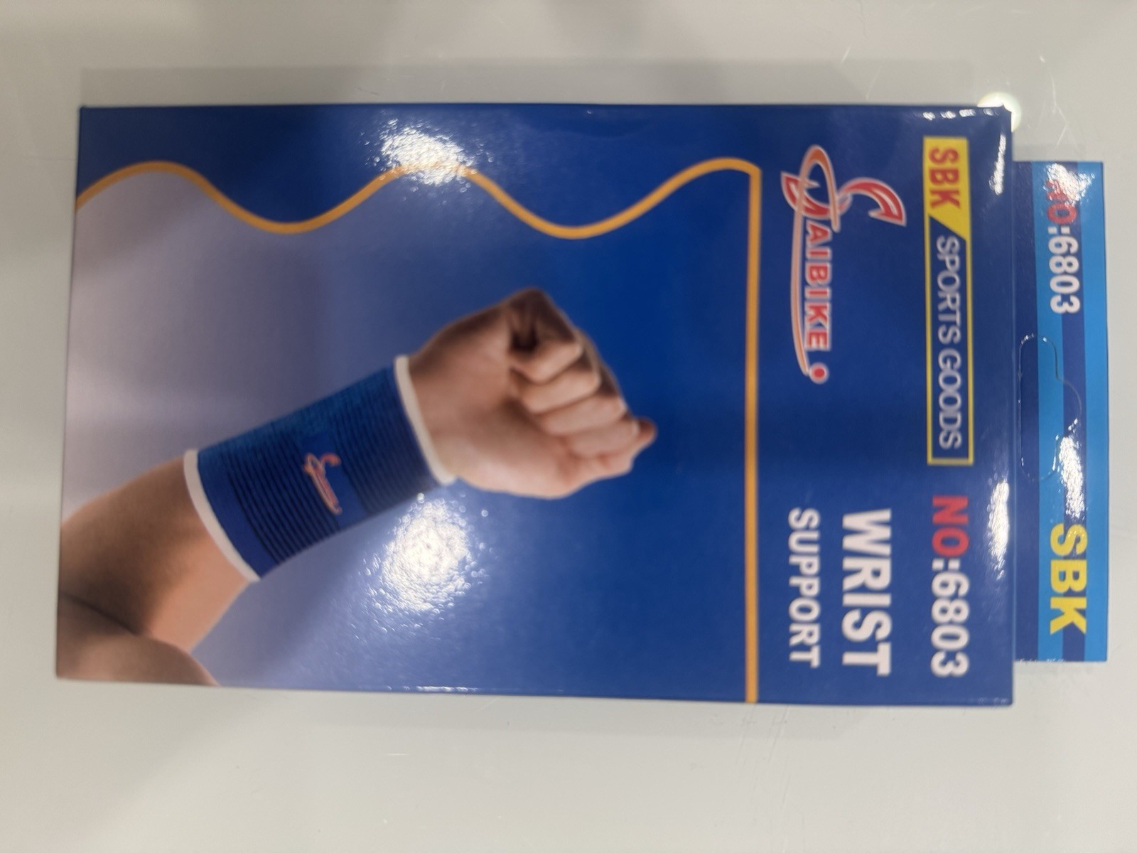 AIBIKE SBK 6803 Wrist Support Stabilization Compression Blue Easy to Wear