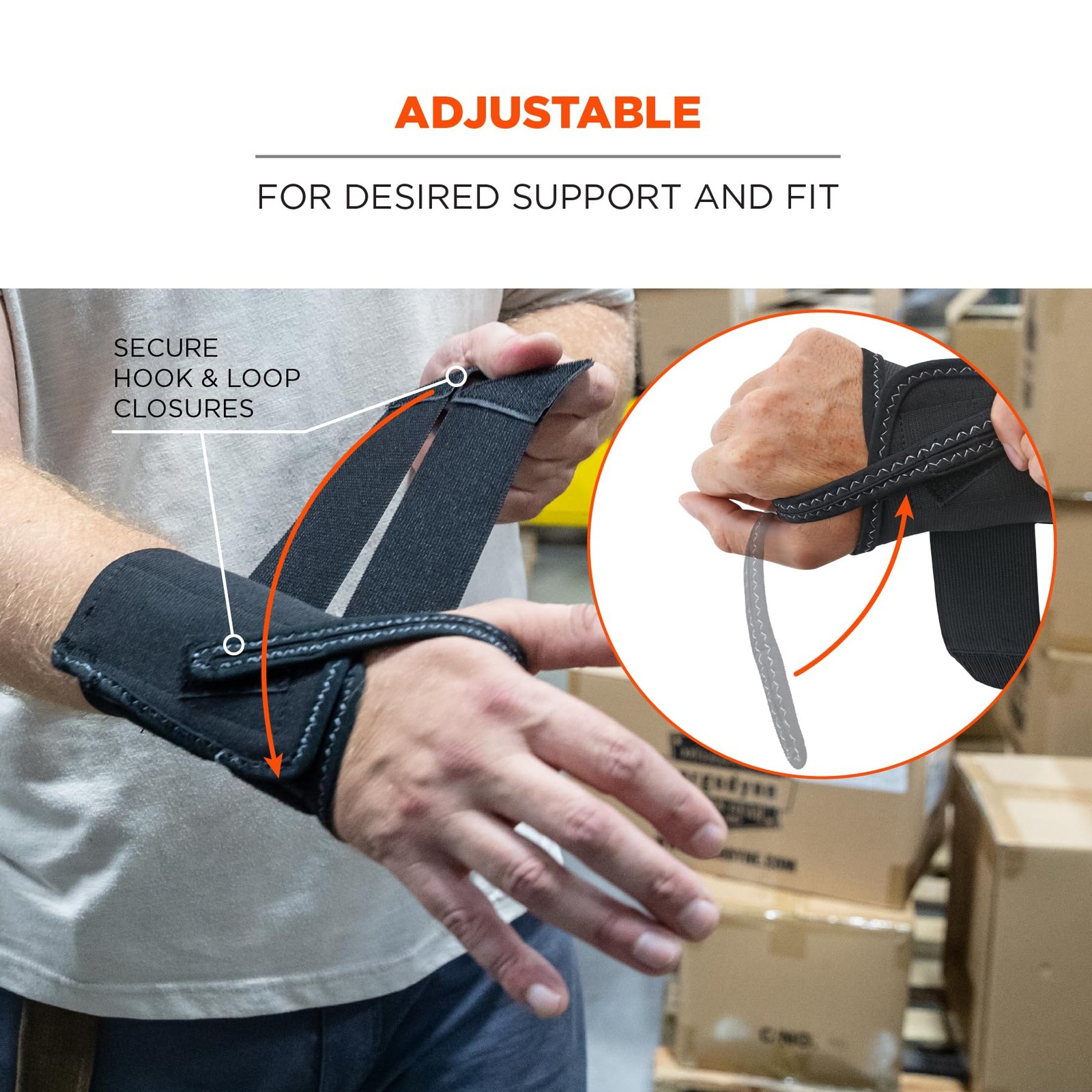 ProFlex 4010 Left Wrist Support, Medium, Black, Double-Strap, Compression