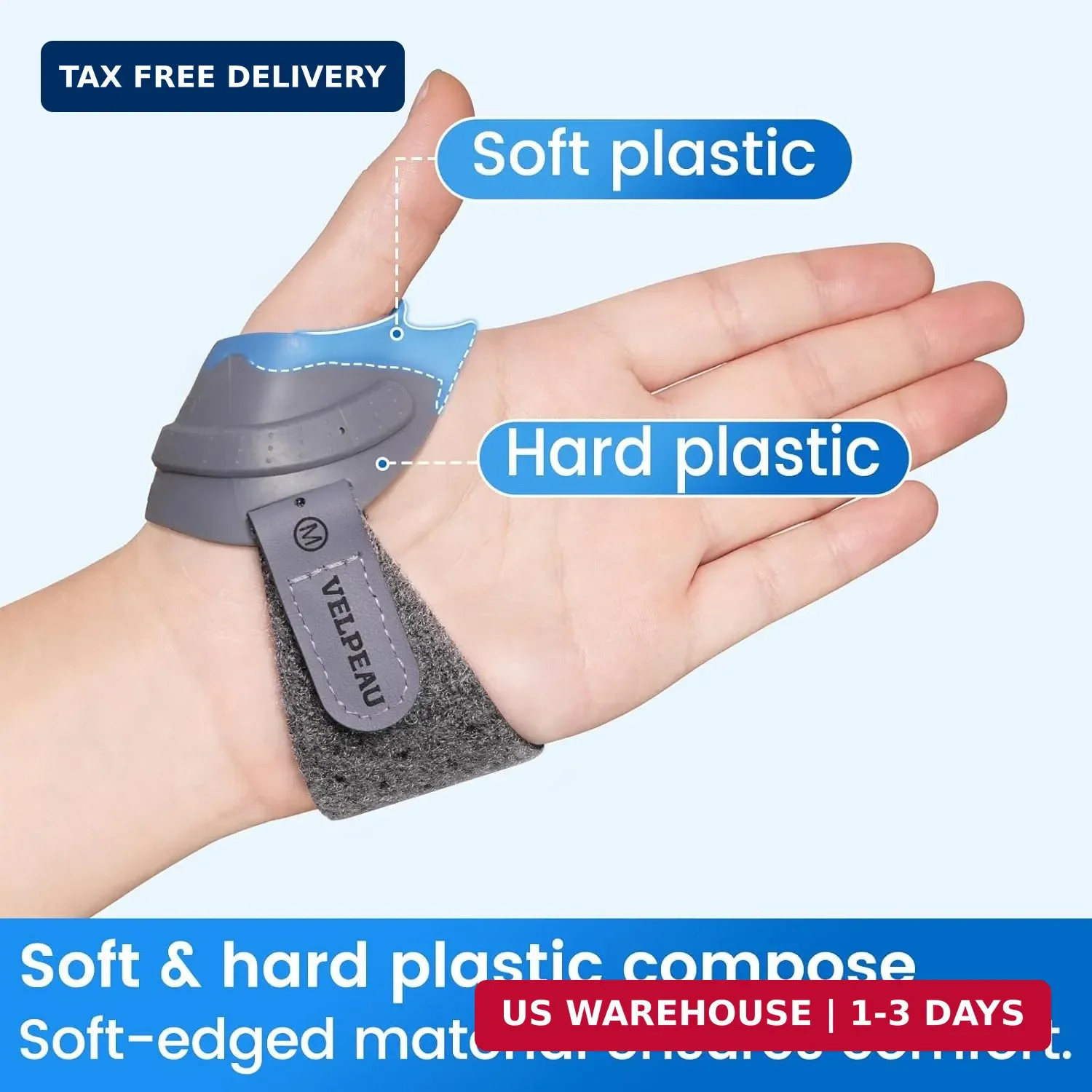 Velpeau CMC Thumb Brace for Osteoarthritis – with Shape-memory Restriction Splin