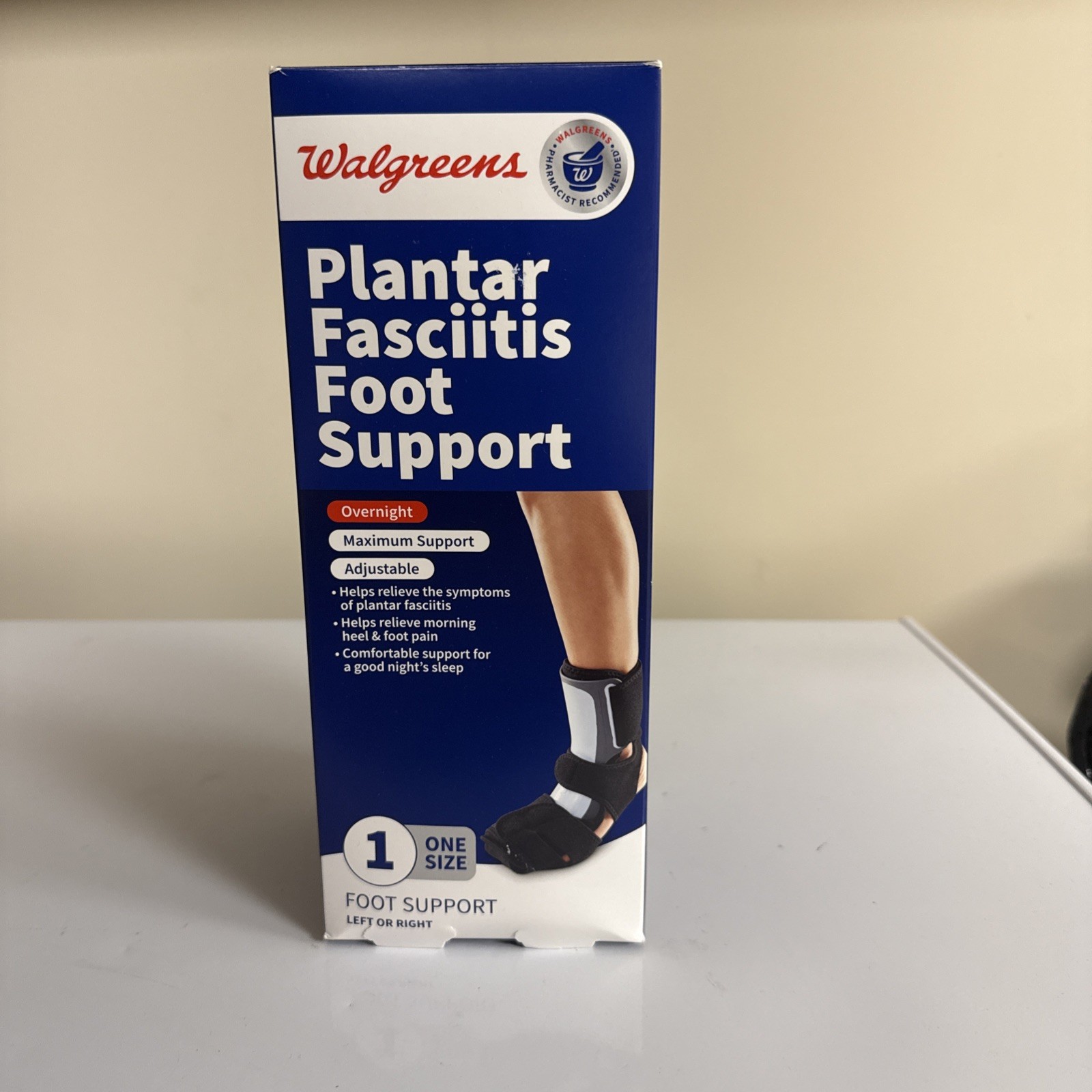 Walgreens Health Firm Support Foot Plantar Fasciitis Overnight Support~One Size