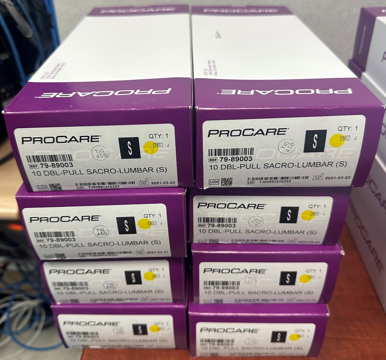 Procare 79-89003 Double-Pull Sacro-Lumbar Support straps SMALL (S), Lot of (9)