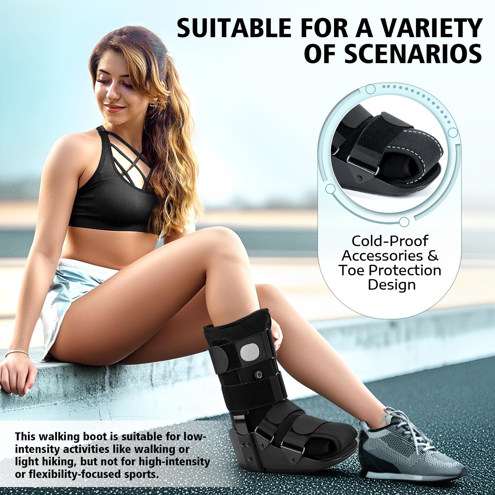 Medibot Advanced Walking Boot for Ankle Injuries Fractures Adjustable Air Sp…