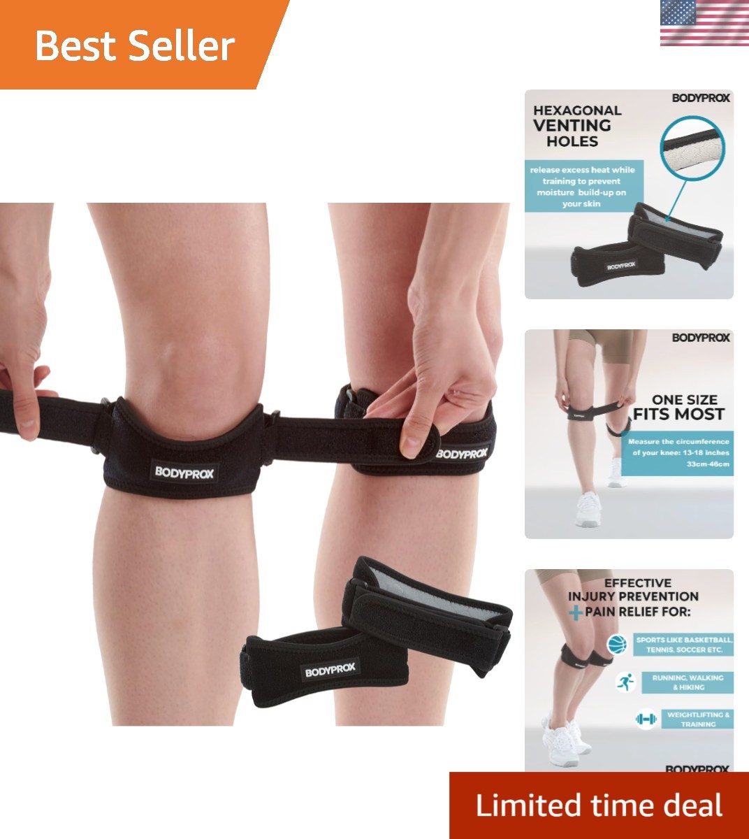 Comfort & Support: Adjustable Knee Strap for Tennis, Running, and Soccer