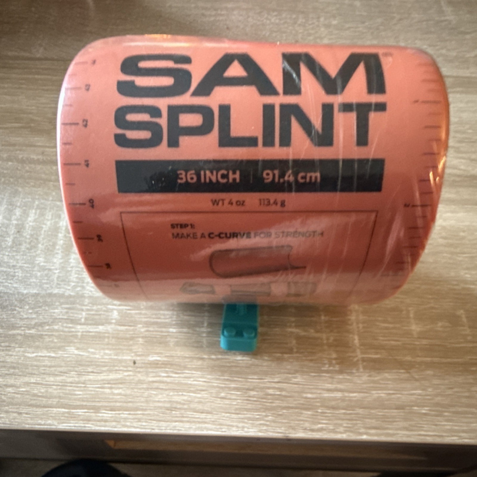 SAM 36 Inch Orange/Blue Rolled Splint Radiolucent MR-Conditional Waterproof