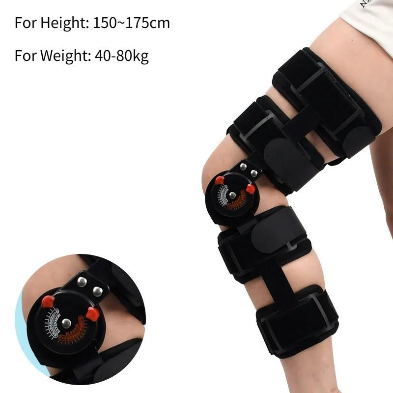 Model Orthopedic Support Stabilizer after Surgery Adjustable Hinged Knee Brace K
