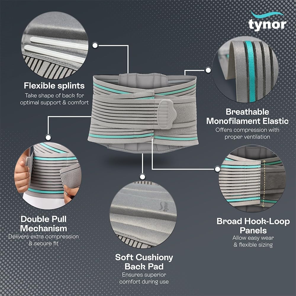 TYNOR Lumbo Sacral Belt Comfortable Immobilization Immediate Lower Back Pain FS
