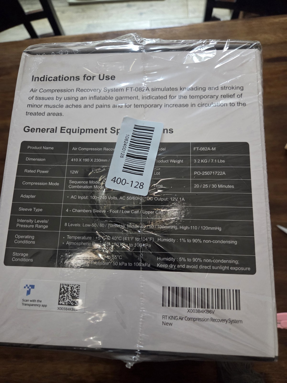**NEW SEALED** FIT KING Air Compression Recovery System Dynamic Pressure Medium