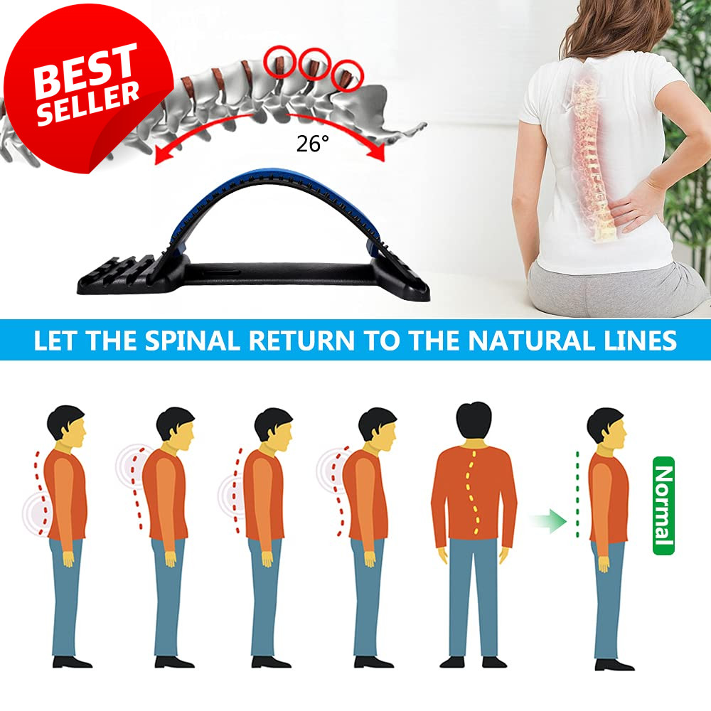 Back Stretcher 4 Level Adjustable Lumbar Spine Pain Relief – US