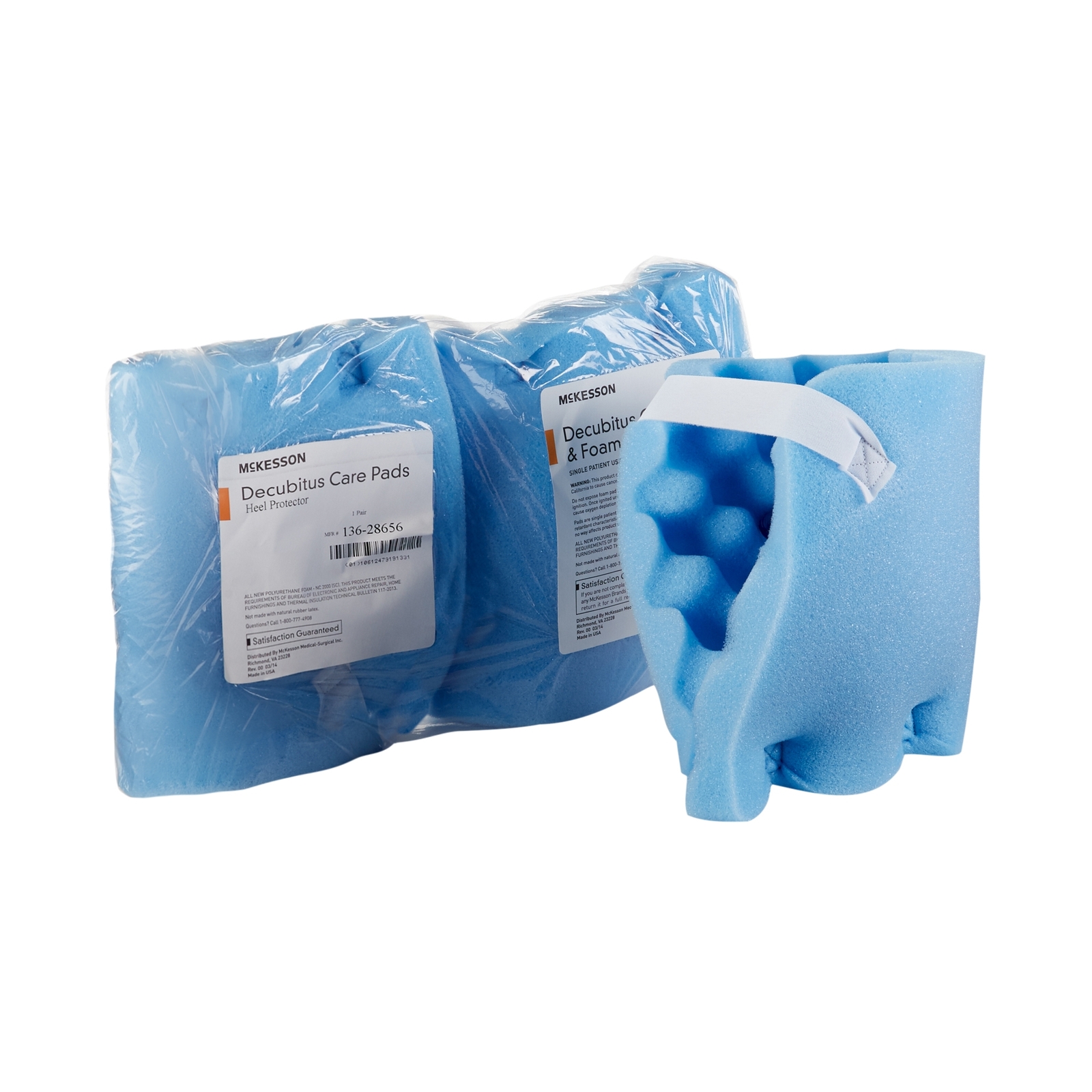McKesson Heel Protection Pad Blue One Size Fits Most