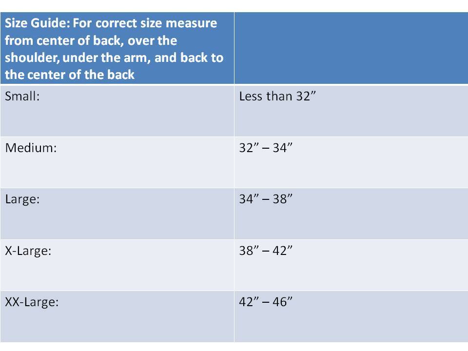 Alpha Medical Full Back Posture Aid Support. L3650