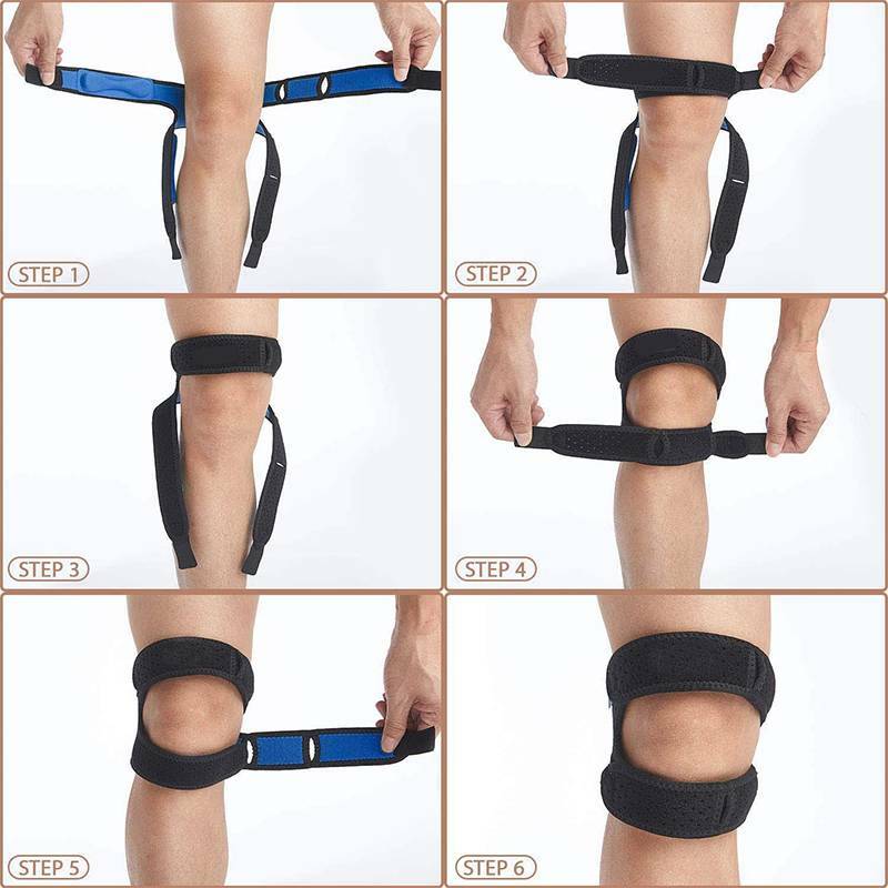 Knee Strap Dual Action Open Patella Knee Brace Support Strap Sports Running