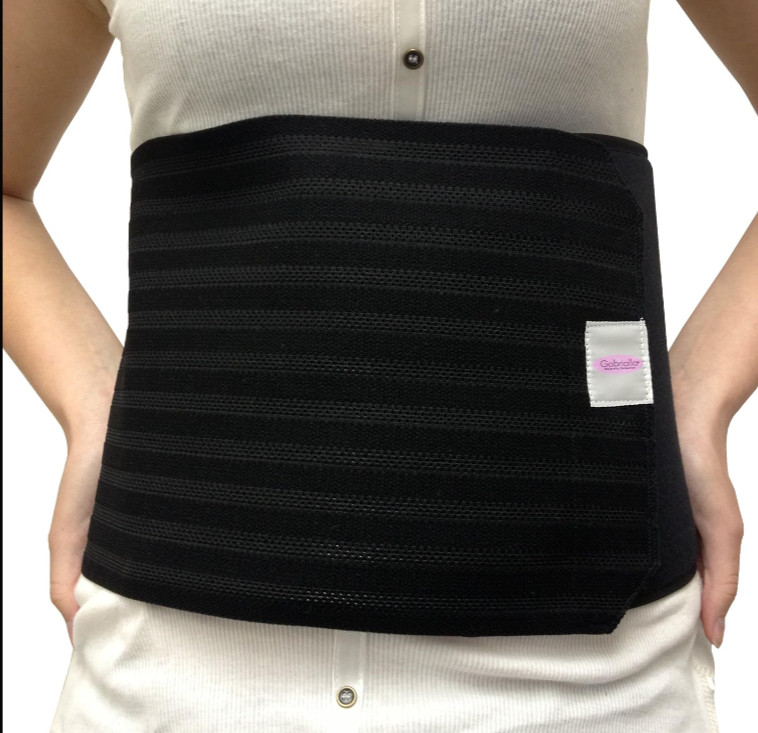 GABRIALL Abdominal/Back Support Binder Women’s Breathable AB-309 Large Black 9″w