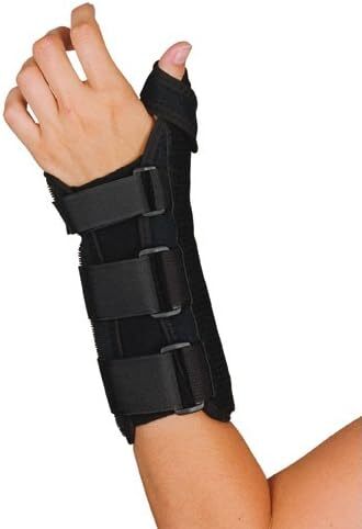 Sport Aid Wrist/Thumb Splint Left Hand (Black) Small