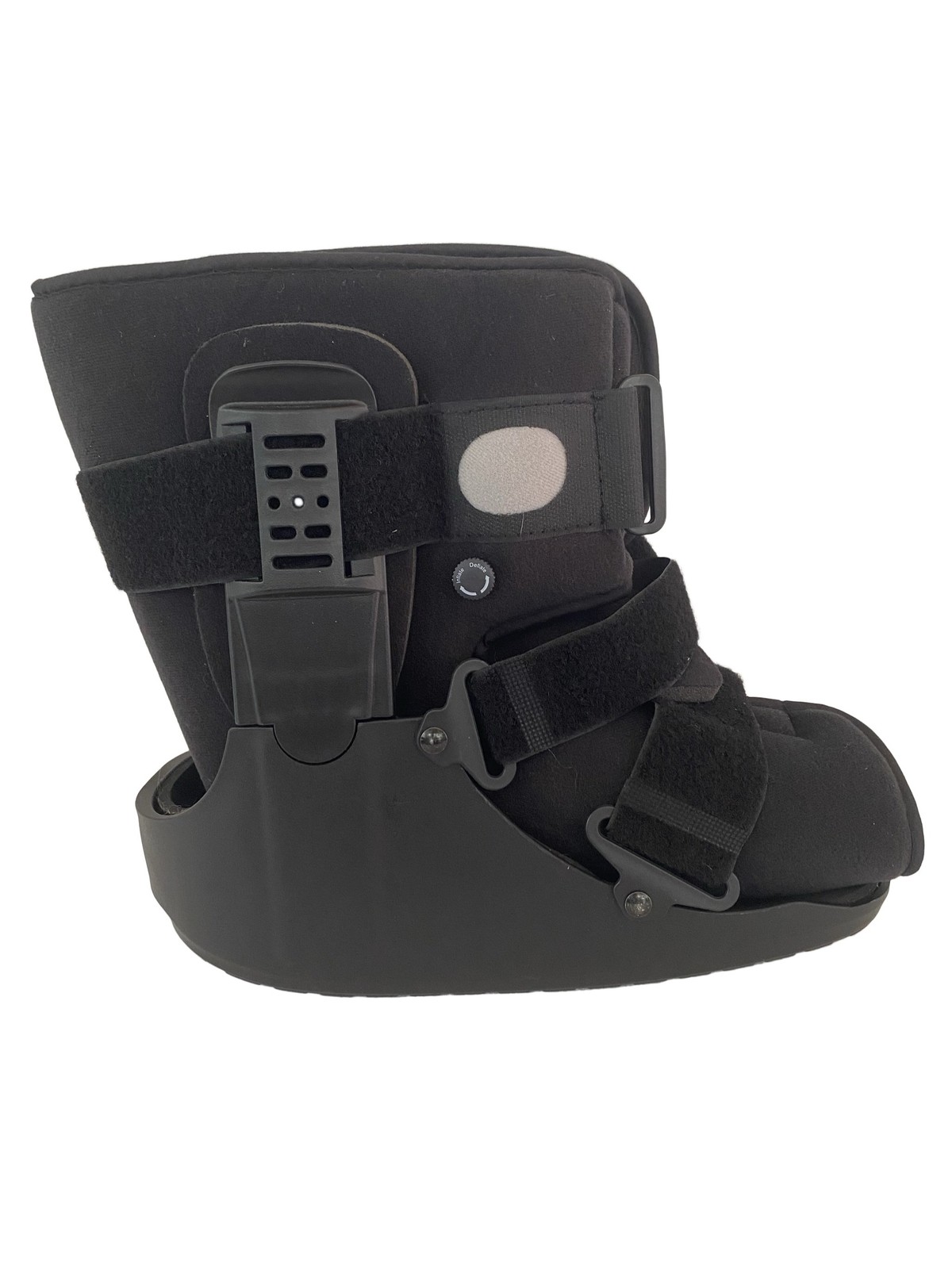 Orthopedic Walking Boot L Black Inflatable Air Bladder Adjustable Straps