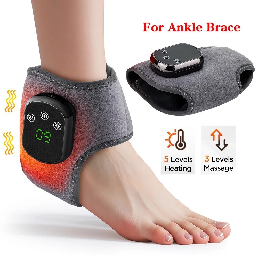 Electric Heated Wrist Brace Vibration Massage Rechargeable Hand Support