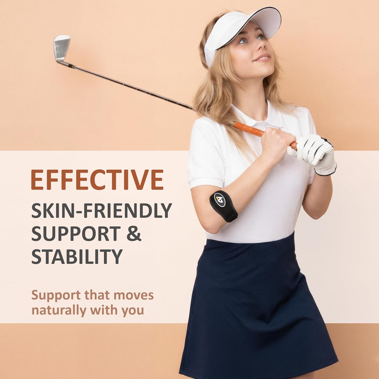 Adjustable Compression Elbow Brace for Tendonitis & Bursitis – One Size Fits All