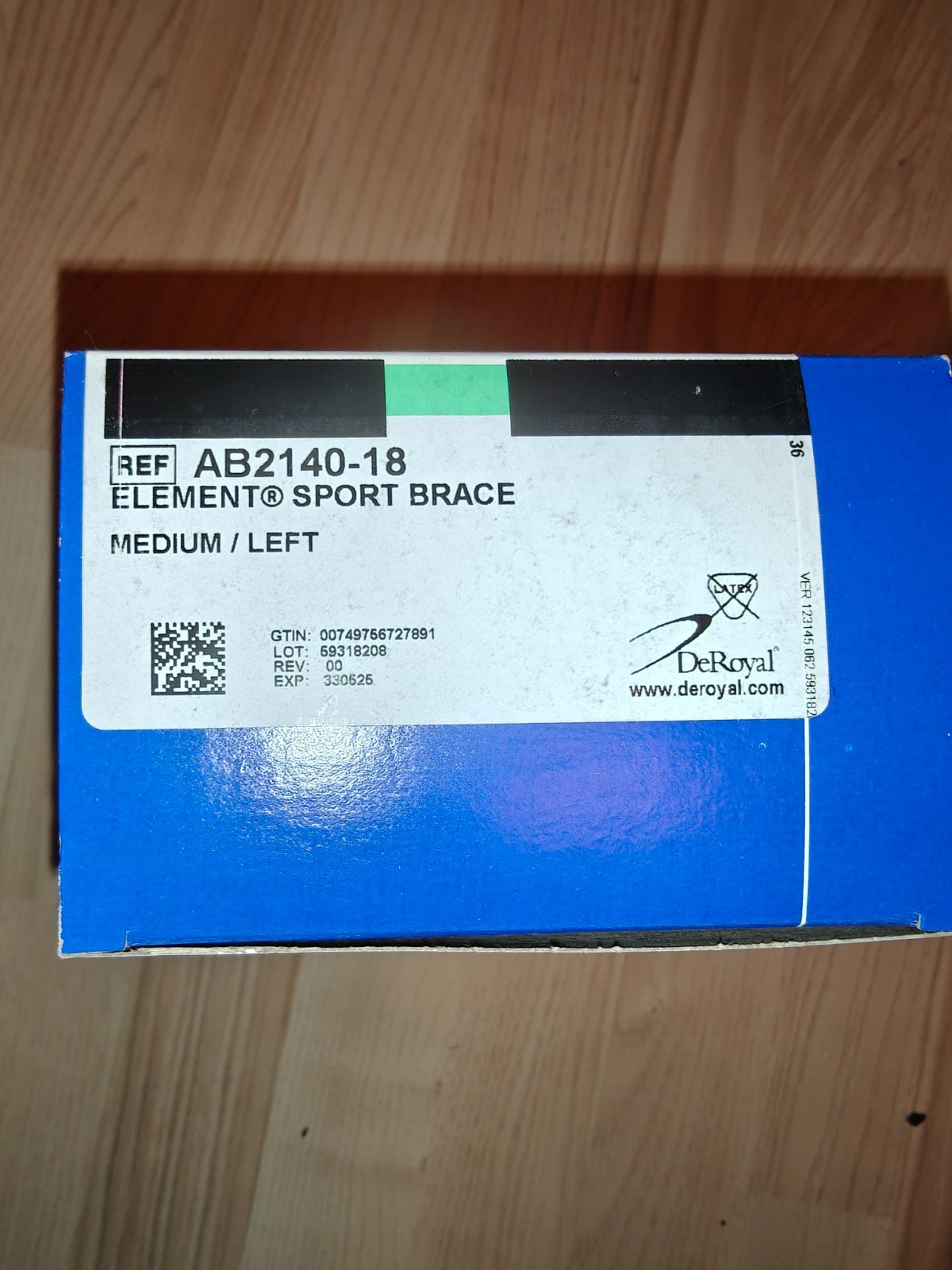 DeRoyal Element Sport Ankle Brace Closing – Left