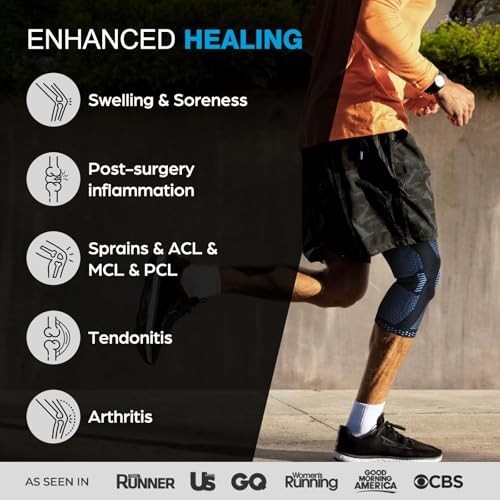 Knee Brace for Pain Relief with Patella Pad Side Stabilizers Compression Sleeve