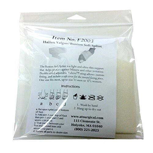 AT Surgical Effective Hallux Valgus Bunion Soft Day and Night Splint for Toe