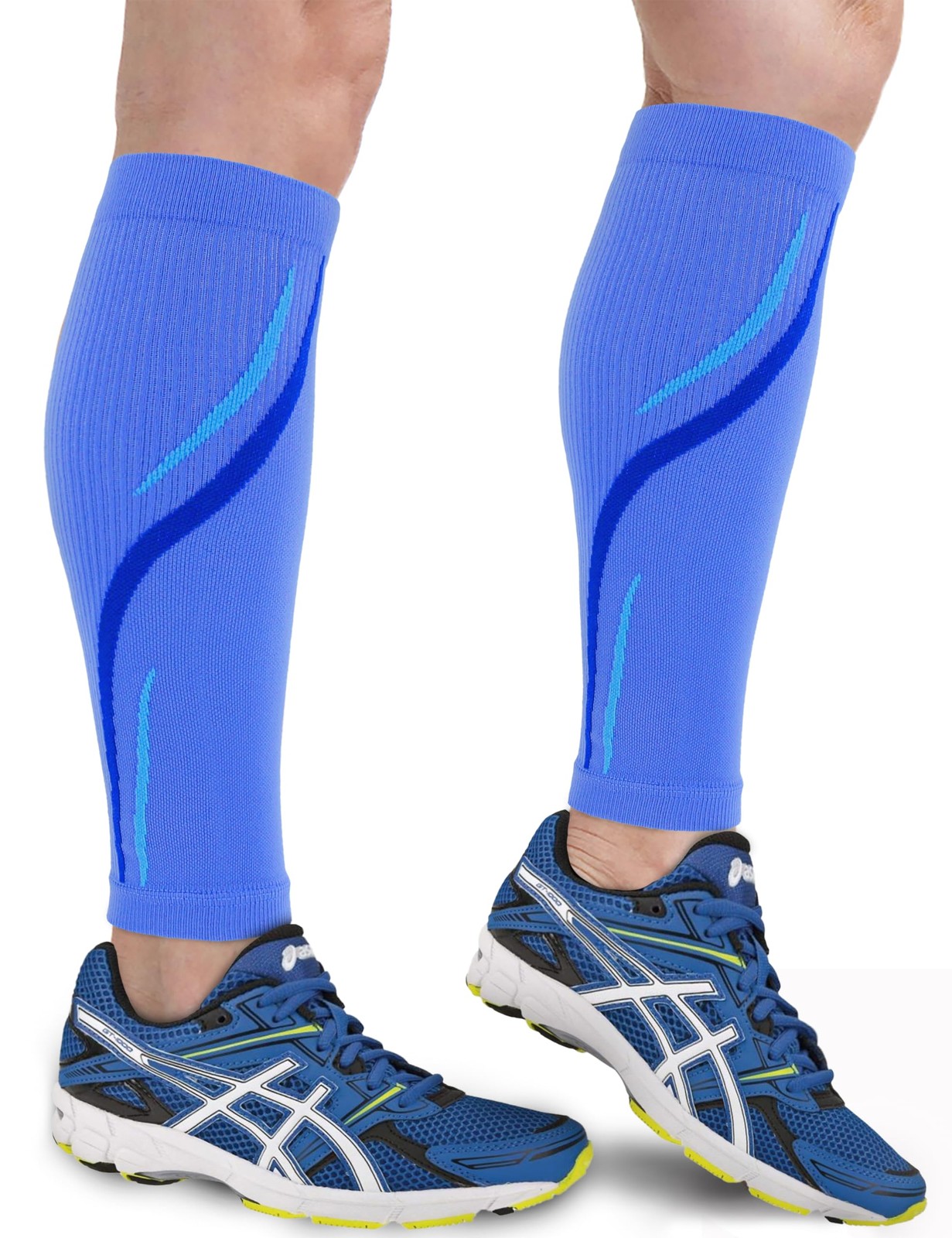 2 Pairs Calf Compression Sleeves for Men & Women (20-30 mmHg), Leg compressio…
