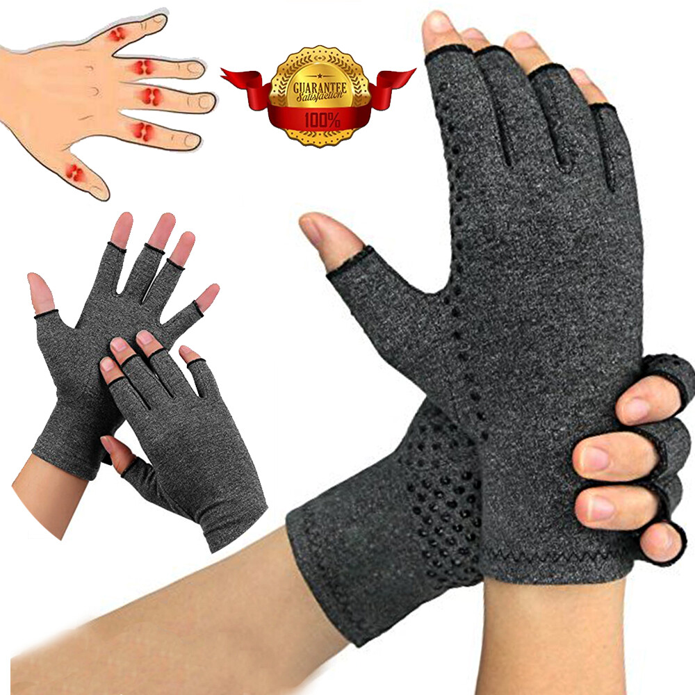 Compression Copper Arthritis Gloves Hand Brace for Finger Pain Relief Support L6