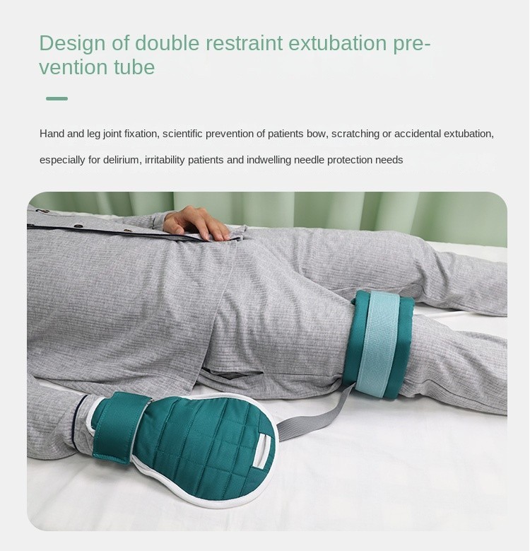 Anti-extubation Restraint Gloves Double Restraint Of Hands And Legs Breathable