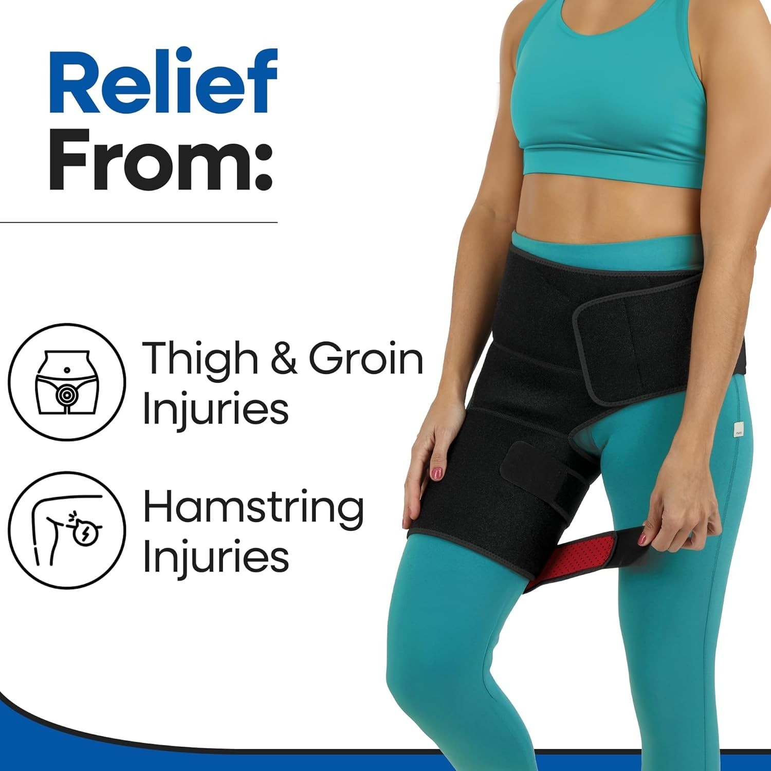 Hip Brace Thigh Compression Sleeve | Sciatica Pain Relief Device | Hamstring …
