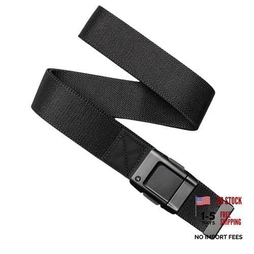 Belts Motion Belt for Men & Women – Micro Adjustable Click, Black/Black