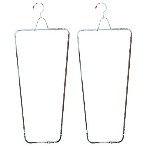 Pants Stretcher Set of 2 Wrinkle Free Adjustable Steel Silver