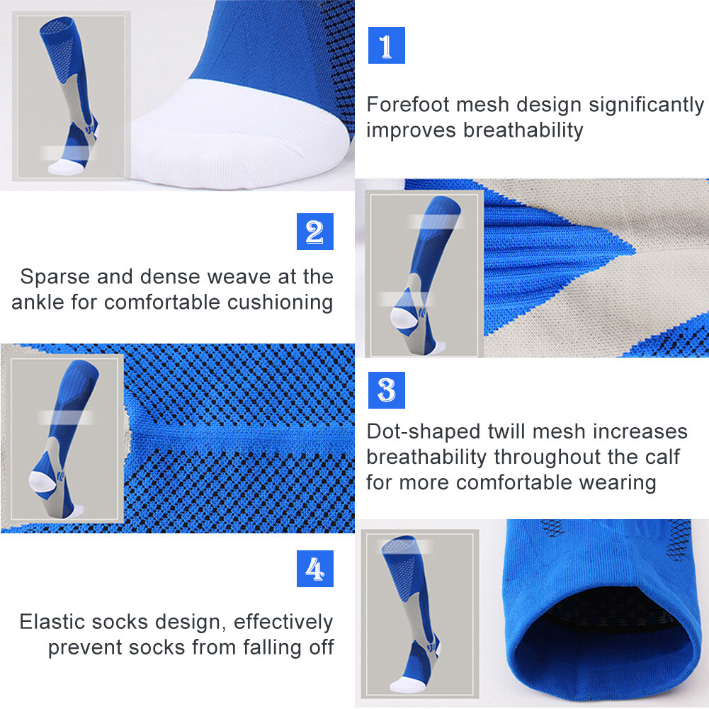 Top-Quality Compression Socks Reduce Fatigue, Soreness, Prevent Injuries S~XXL