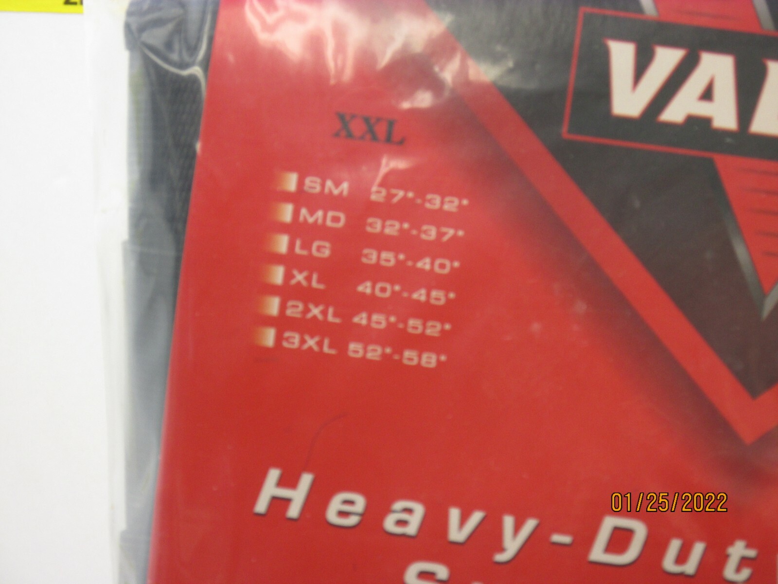 The listing is for:Valeo VEH9 Heavy-Duty 9″ Elastic Belt Size XXL