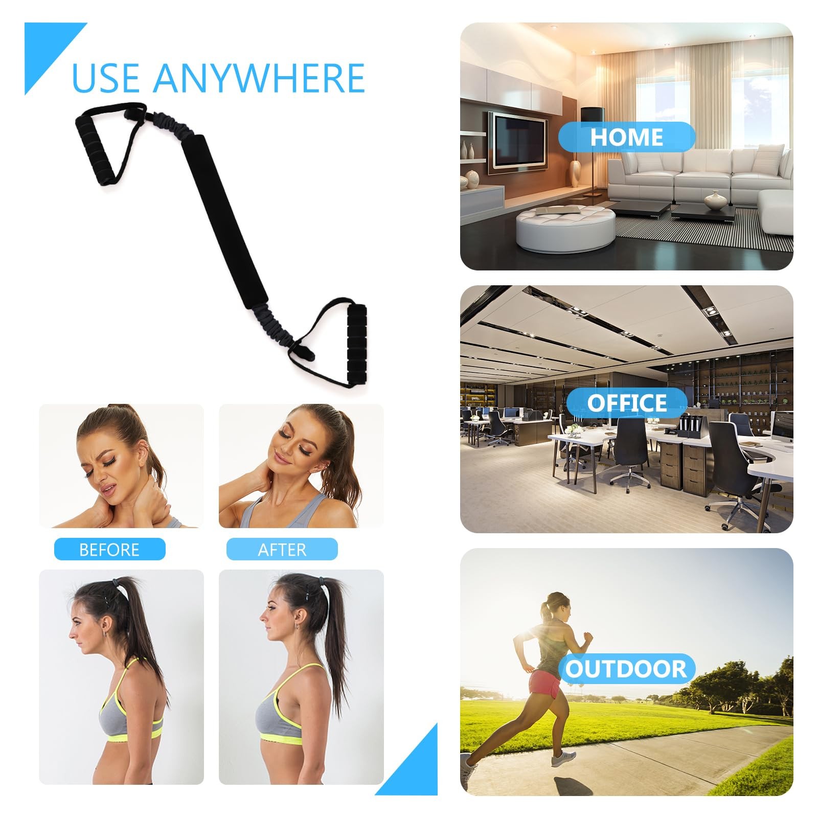 Neck Stretcher Exerciser, Cervical Traction Device for Neck Pain Relief and Cerv